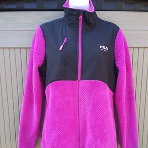 FILA Sport Zip-up Faux Fur Jacket